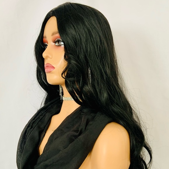 No Further Discount ☺️ Long Black “Put On & Go” Synthetic Wig for Daily Wear… - Picture 6 of 10